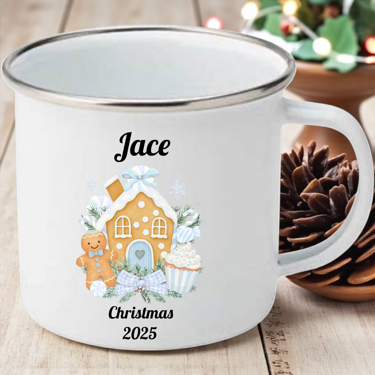 Children’s Christmas Enamel Cup