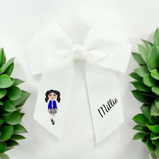 Dolly School Uniform Hair Bows