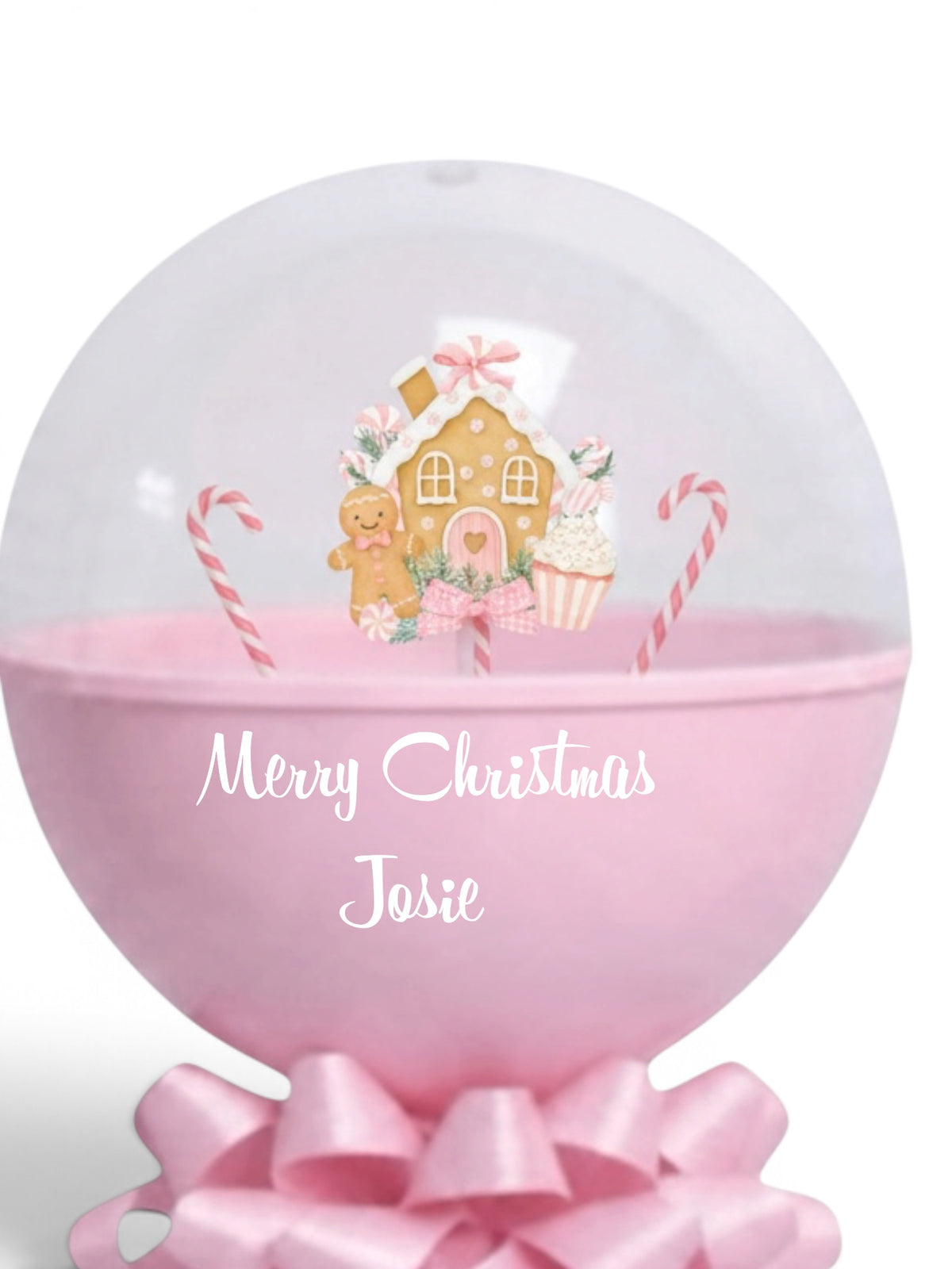 Christmas Pink Gingerbread House
