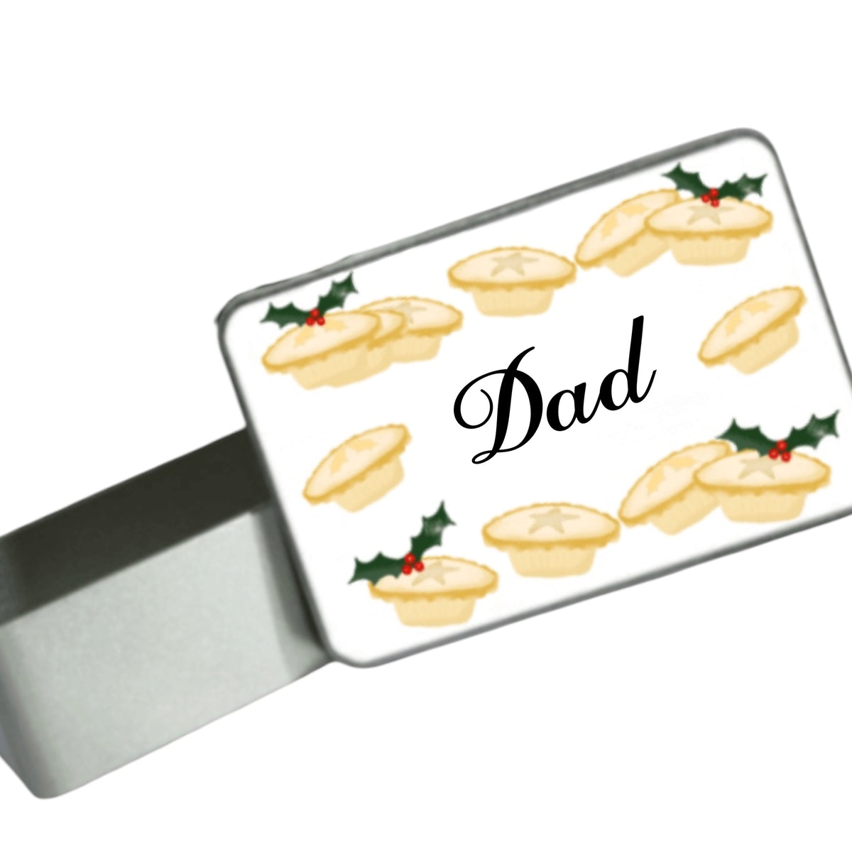 Small Personalised Biscuit Tin Festive