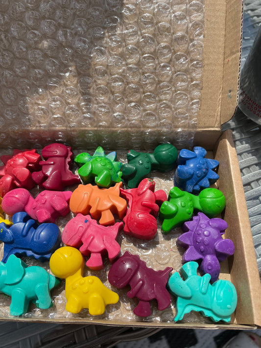 Crayons Dinos / Flower Crayons/ gift crayons / early play