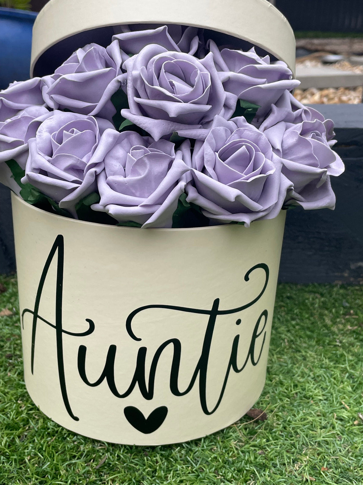 Hat Box / Flowers /Personlised/choose your colour