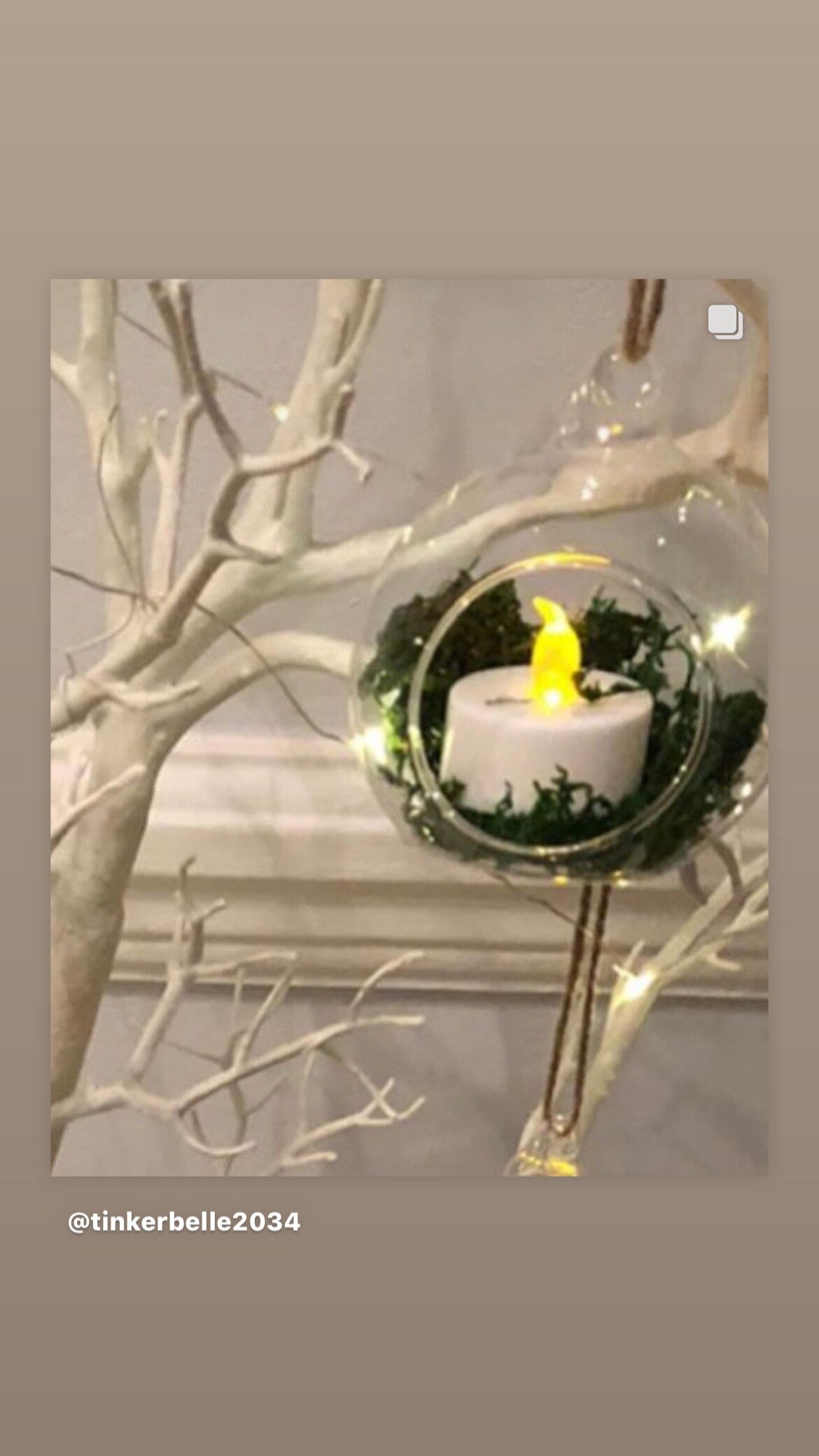 Glass 8cm open baubles with Tealight / tree dec / table decs / Christmas decs